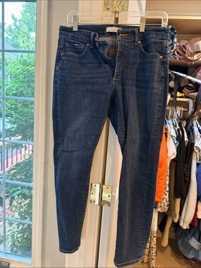 LOFT Dark Blue Skinny Jeans